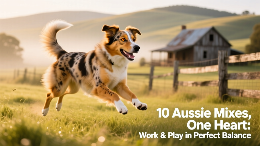 Golden Aussie with Aussie coloring and pointed muzzle