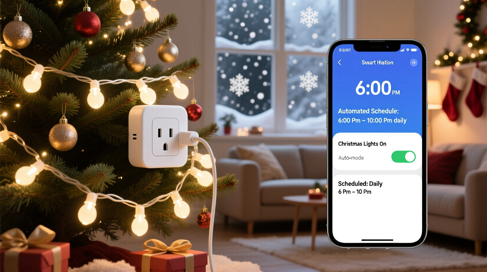 smart plug hacks for scheduling christmas lights automatically every evening