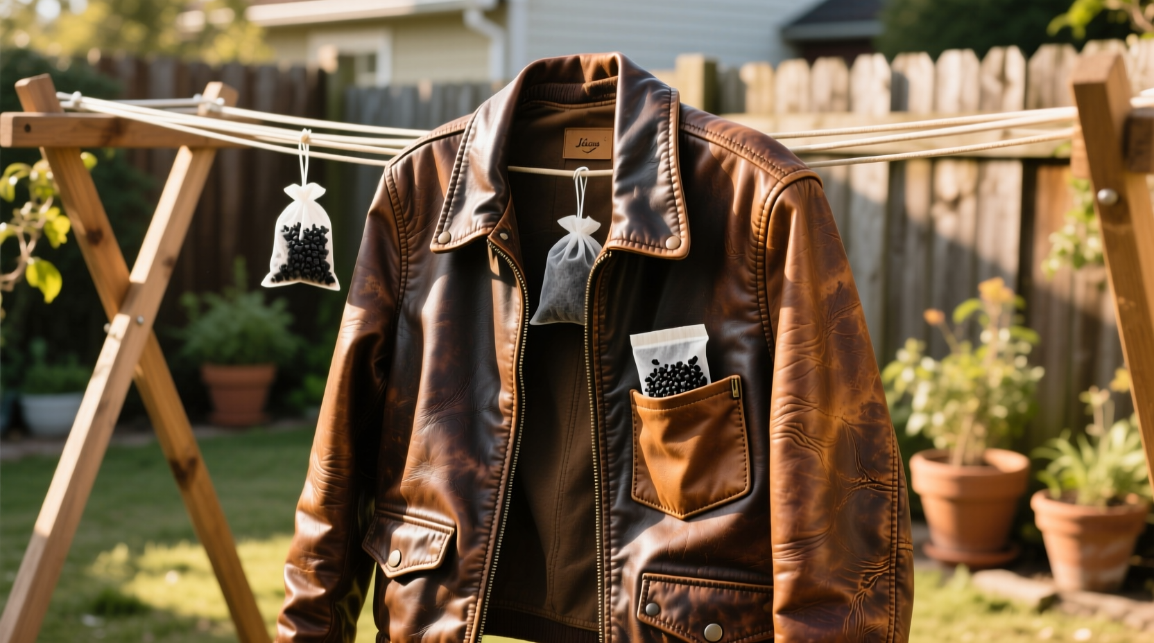 eco friendly cleaning deodorize leather jacket