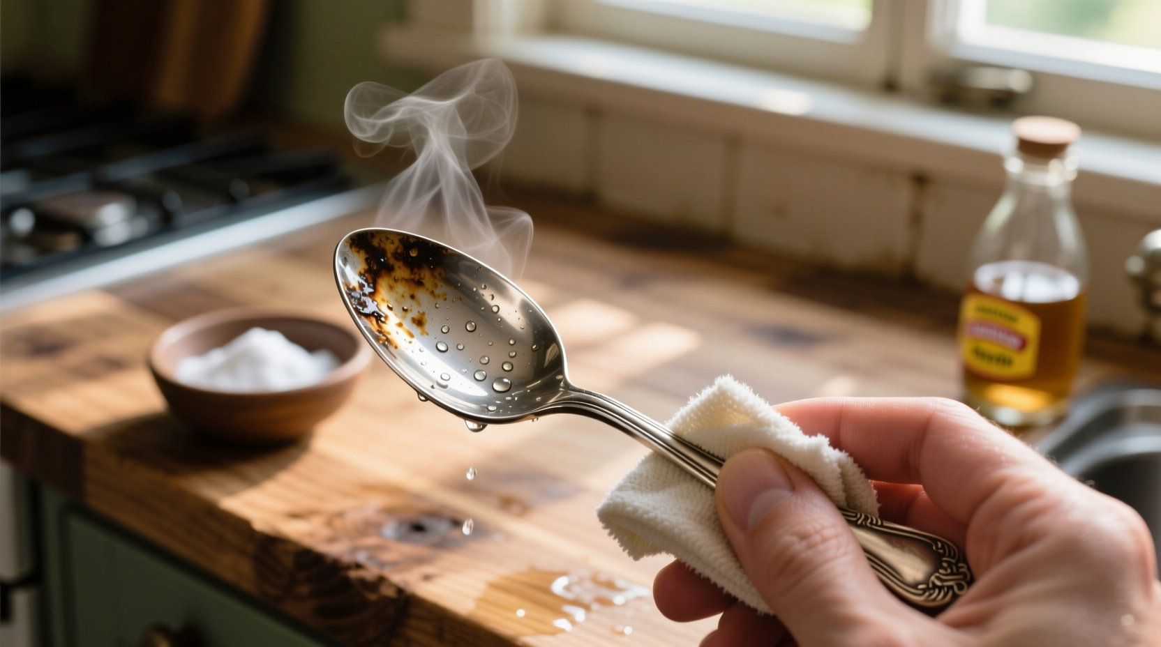 diy cleaning tarnished silverware