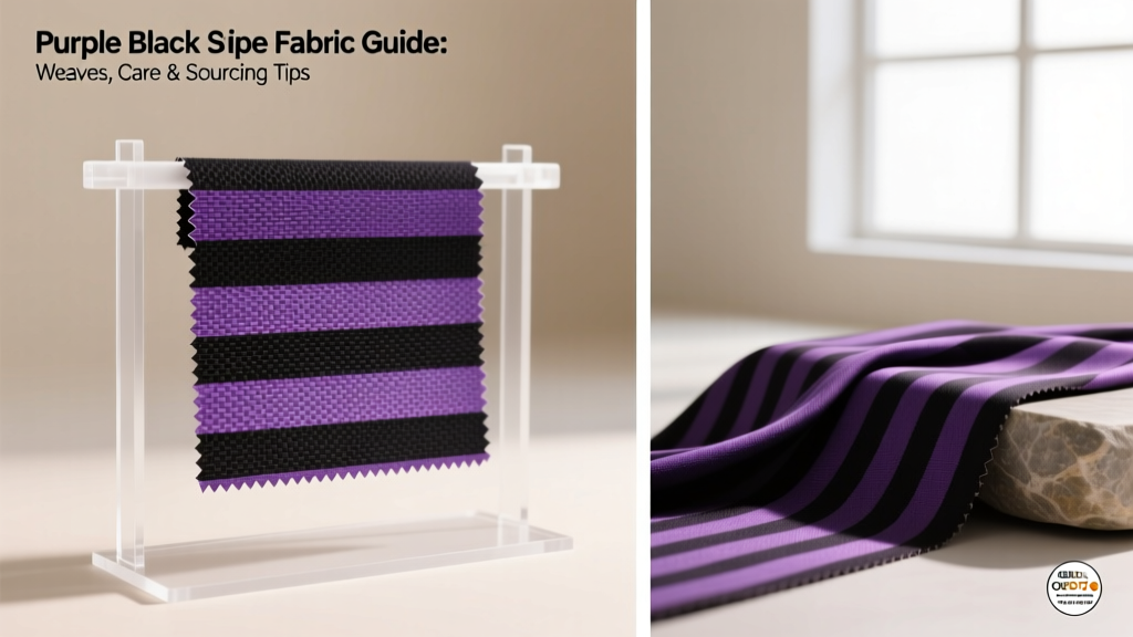 Purple Black Stripe Fabric Guide: Weaves, Care & Sourcing Tips