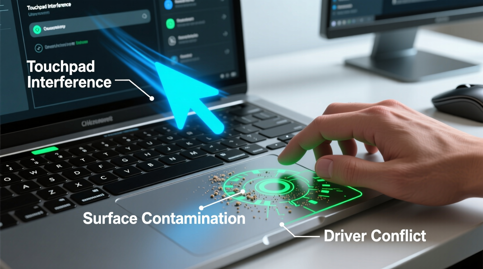 why does my mouse cursor jump around fixing touchpad interference