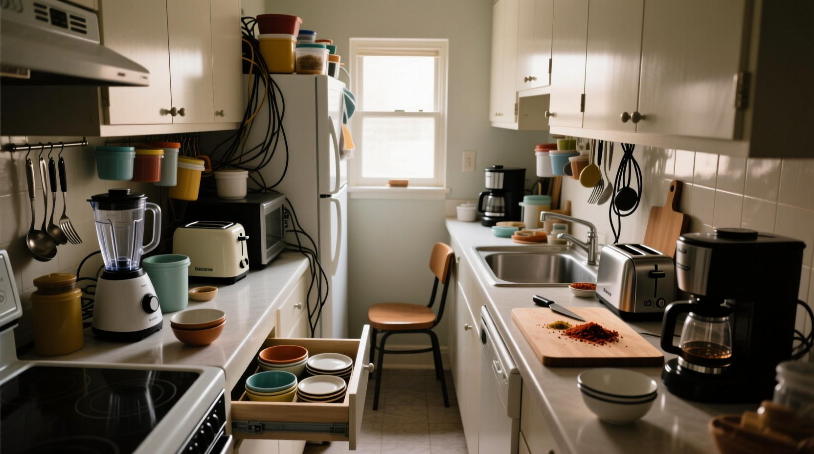 things making kitchen look cramped
