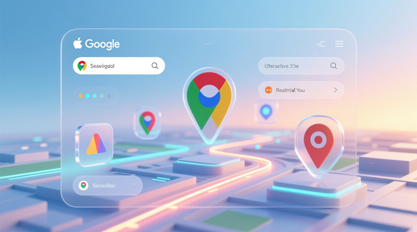 google maps debuts a clean new look and areas of inter
