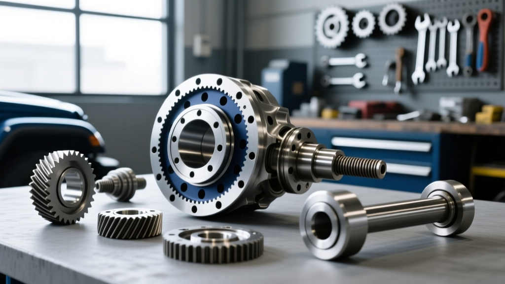 Jeep JK Dana 44 Gear Ratio Swap: Parts of Differential in Automobile
