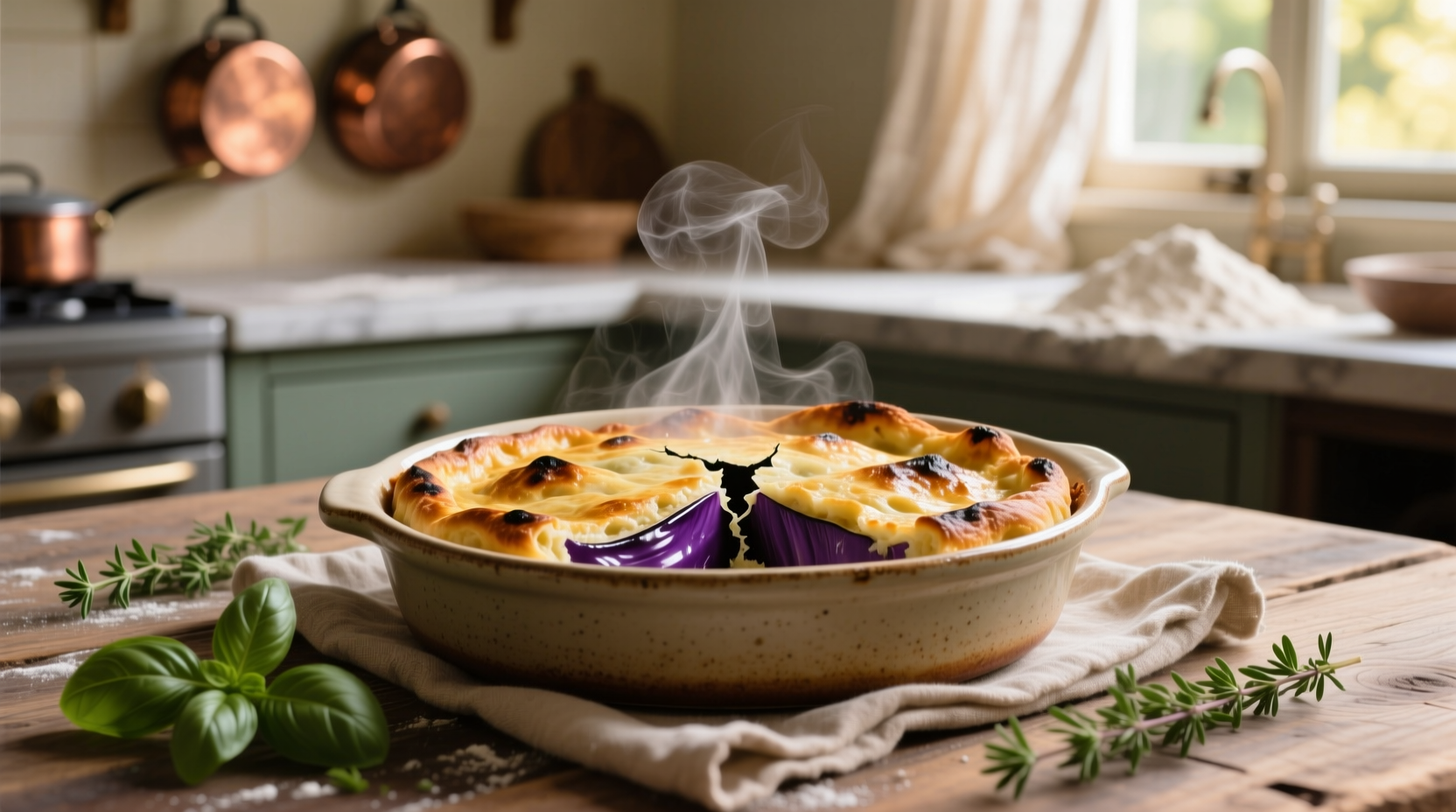 if you want to freeze eggplant bake it first