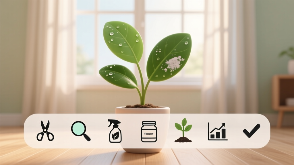 Powdery Mildew on Indoor Plants: Propagation-Safe Fix