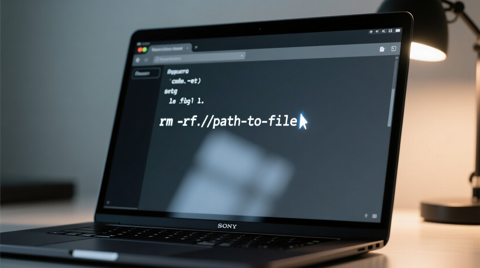empty a text file from the command line