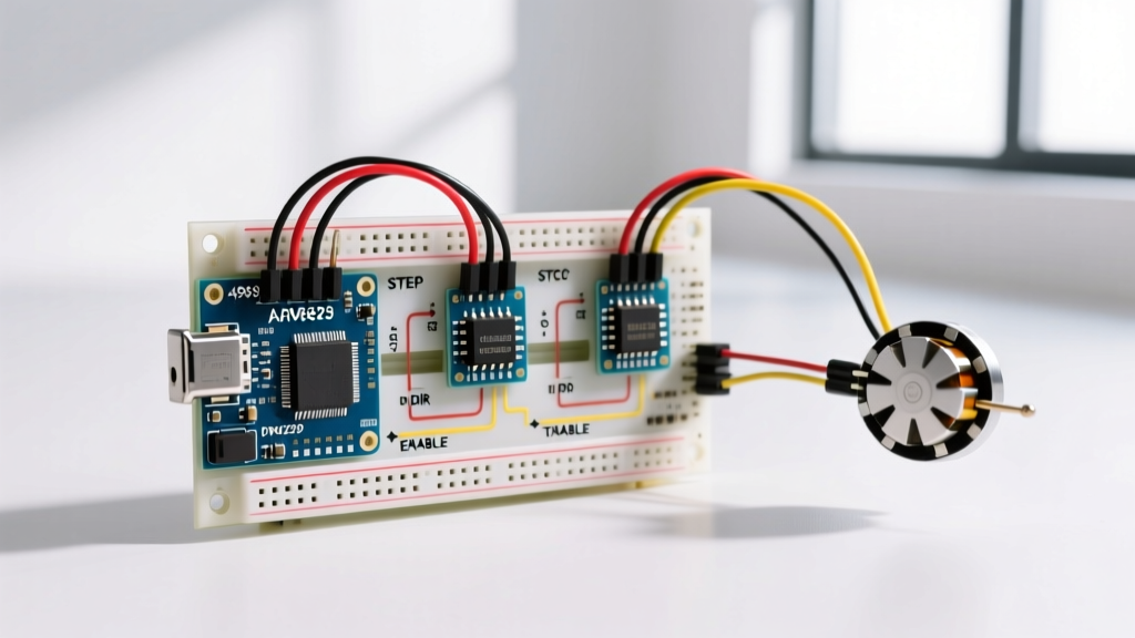 Stepper Motor Driver Arduino Guide: Libraries, Wiring & Code