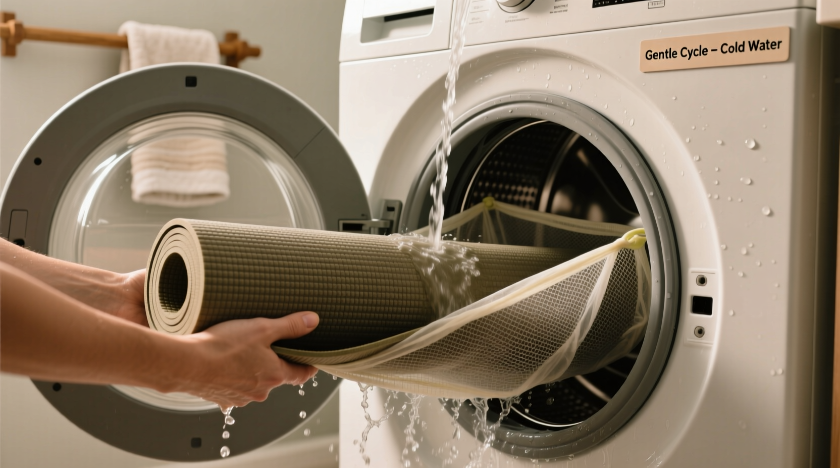 how to wash yoga mats safely