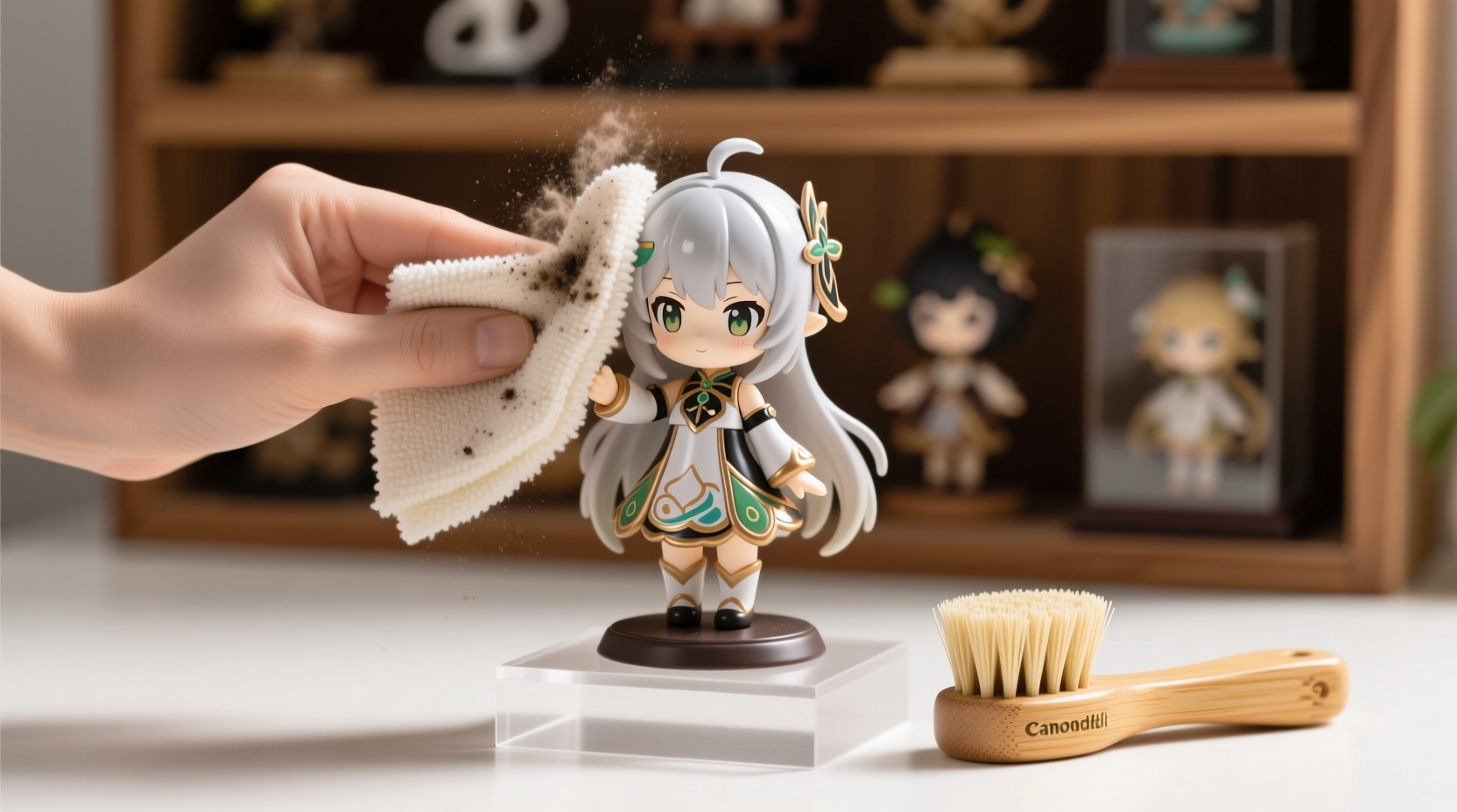 eco friendly figurine dust removal