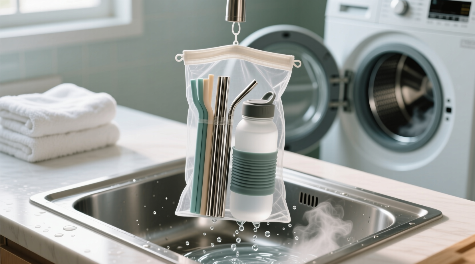 laundry tips sanitize straws bottles safely