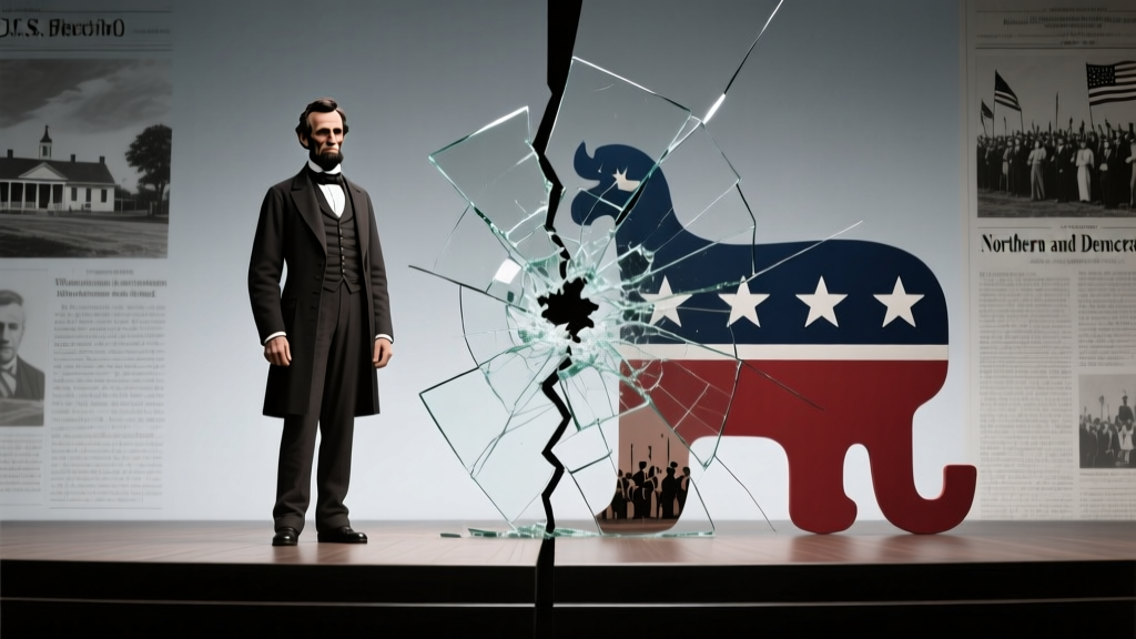1860 Slavery Opposition: Republican vs Democrat Split