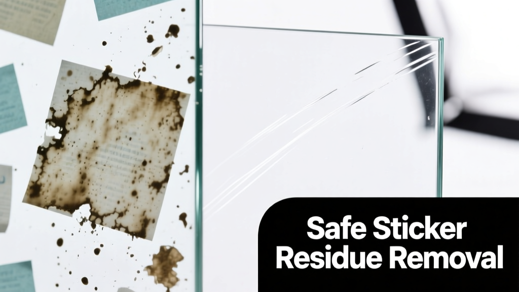 How to Remove Sticker Residue from Glass Safely