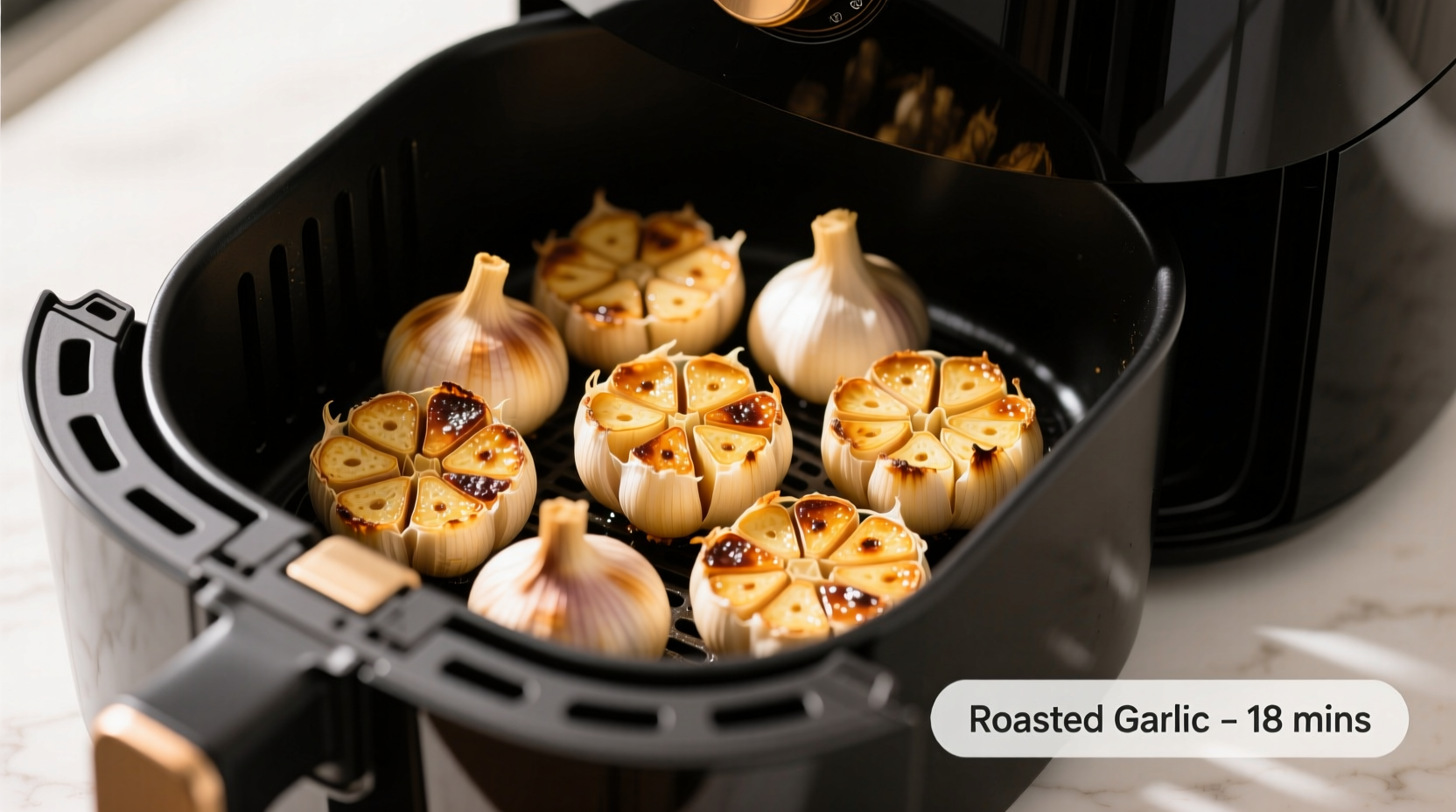 Perfect Air Fryer Roasted Garlic in 25 Minutes