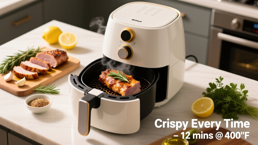 Air Fryer Pork Temp & Time Guide (Crispy Every Time!)