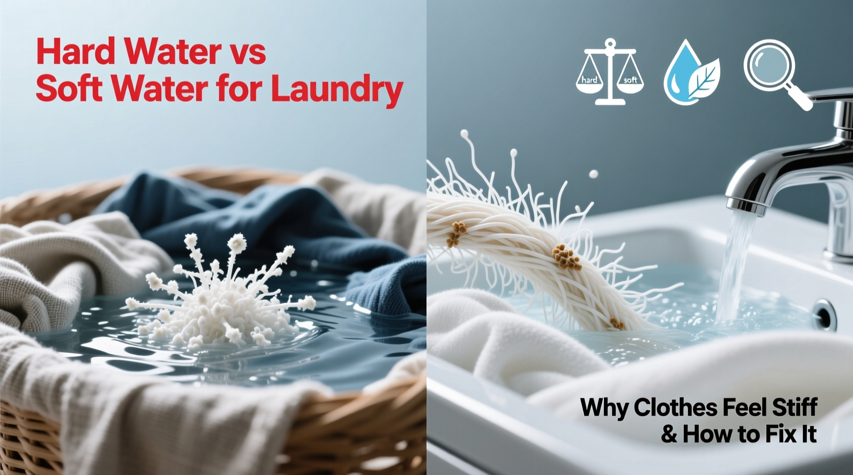 Hard Water Vs Soft Water For Laundry Why Your Clothes Feel Stiff And
