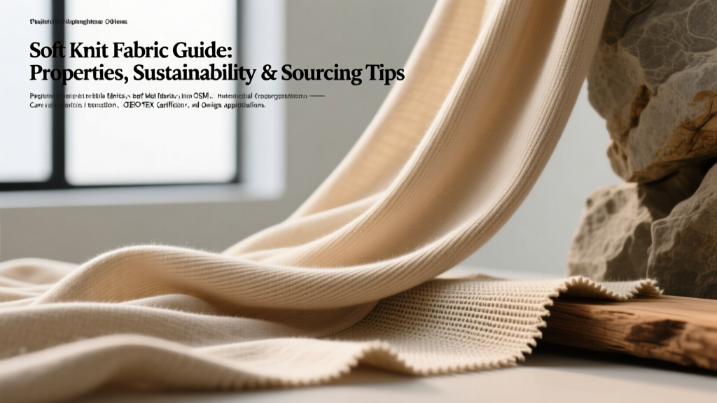 Soft Knit Fabric Guide: Properties, Sustainability & Sourcing Tips