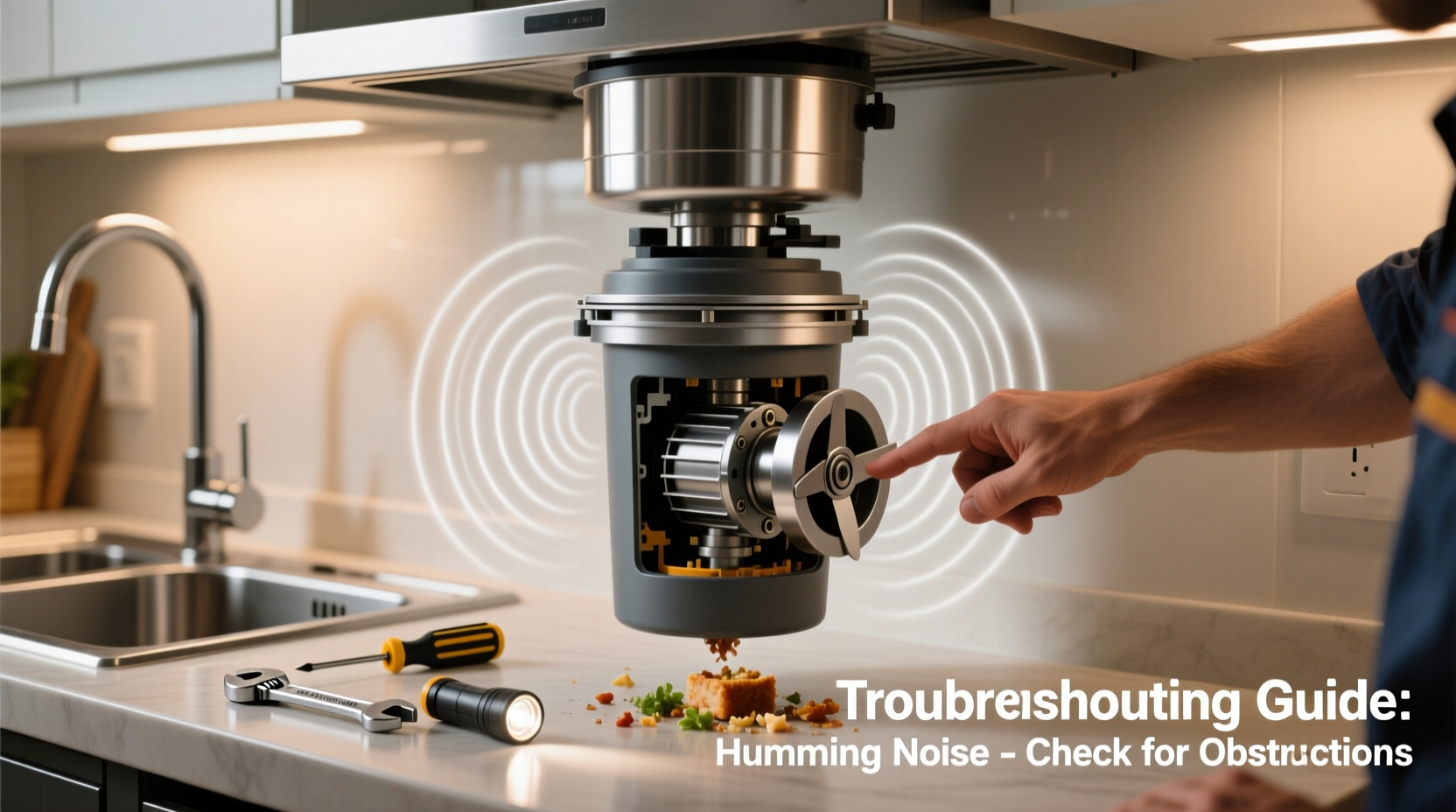 why is my garbage disposal making a humming noise how to fix it