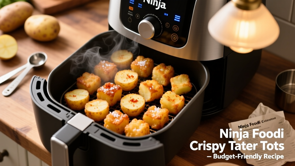 Crispy Frozen Tater Tots in Ninja Foodi (Oil-Free!)