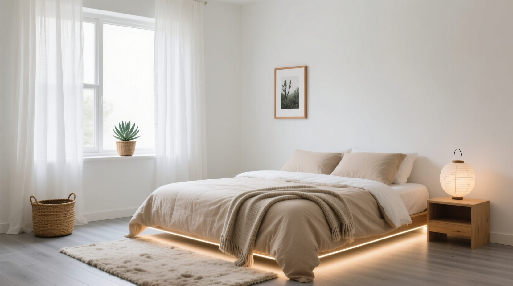 how to create a calming bedroom vibe without spending much money
