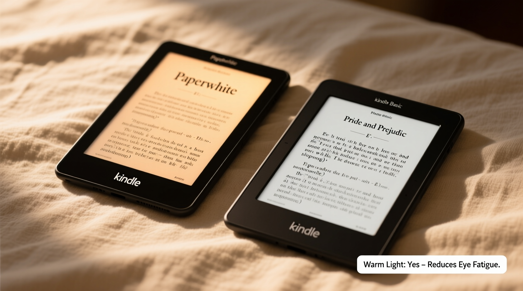kindle paperwhite vs basic is the warm light feature actually necessary for reading