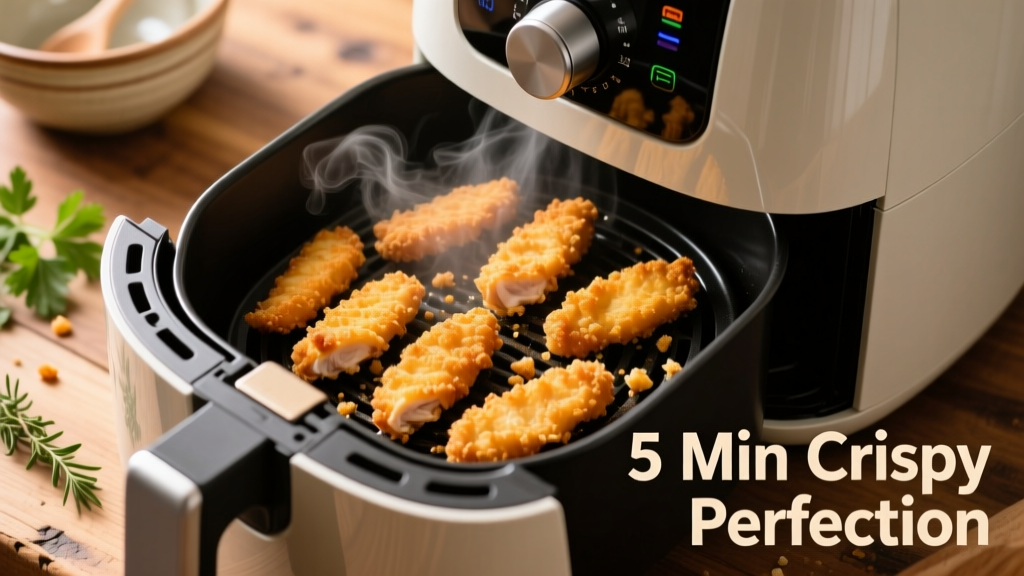 Crispy Frozen Chicken Strips in Air Fryer (5 Min Prep!)
