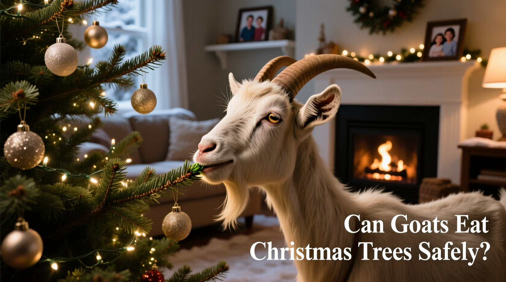can goats eat christmas trees