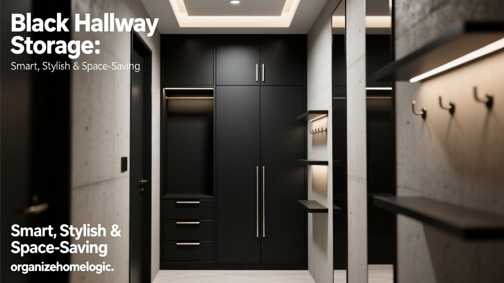 Black Hallway Storage: Smart, Stylish & Space-Saving