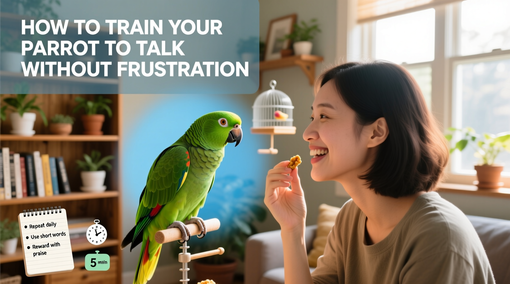 how to train your parrot to talk without frustration