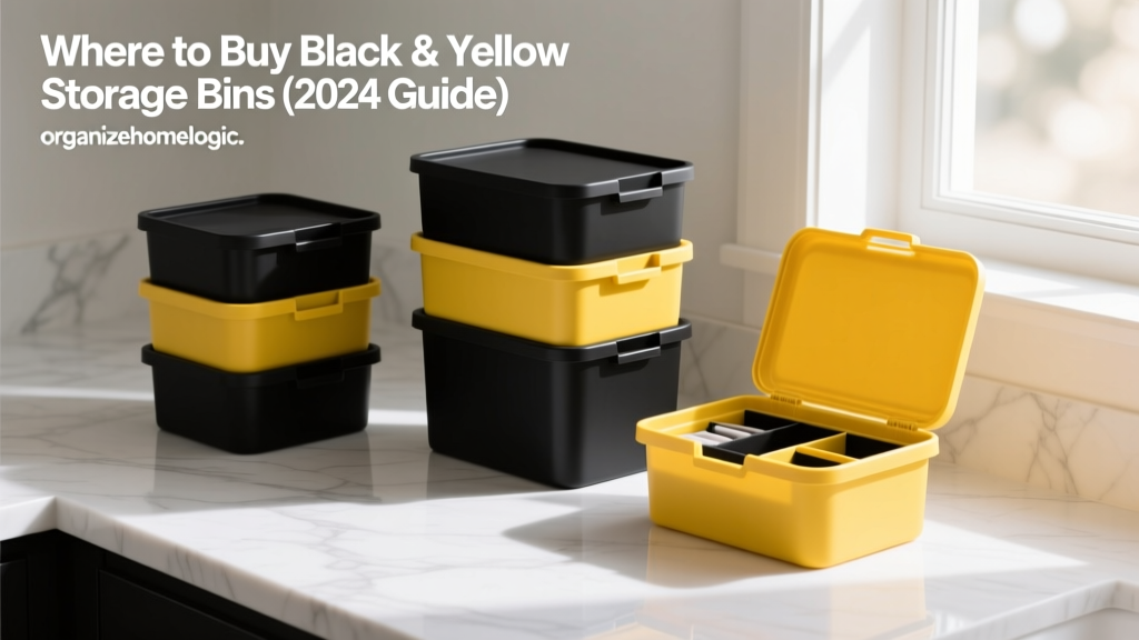 Where to Buy Black & Yellow Storage Bins (2024 Guide)