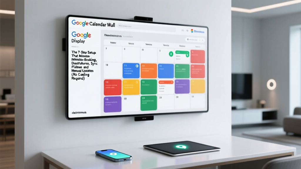Google Calendar Wall Display: The 7-Step Setup That Eliminates Double-Booking, Sync Failures, and Manual Updates (No Coding Required)