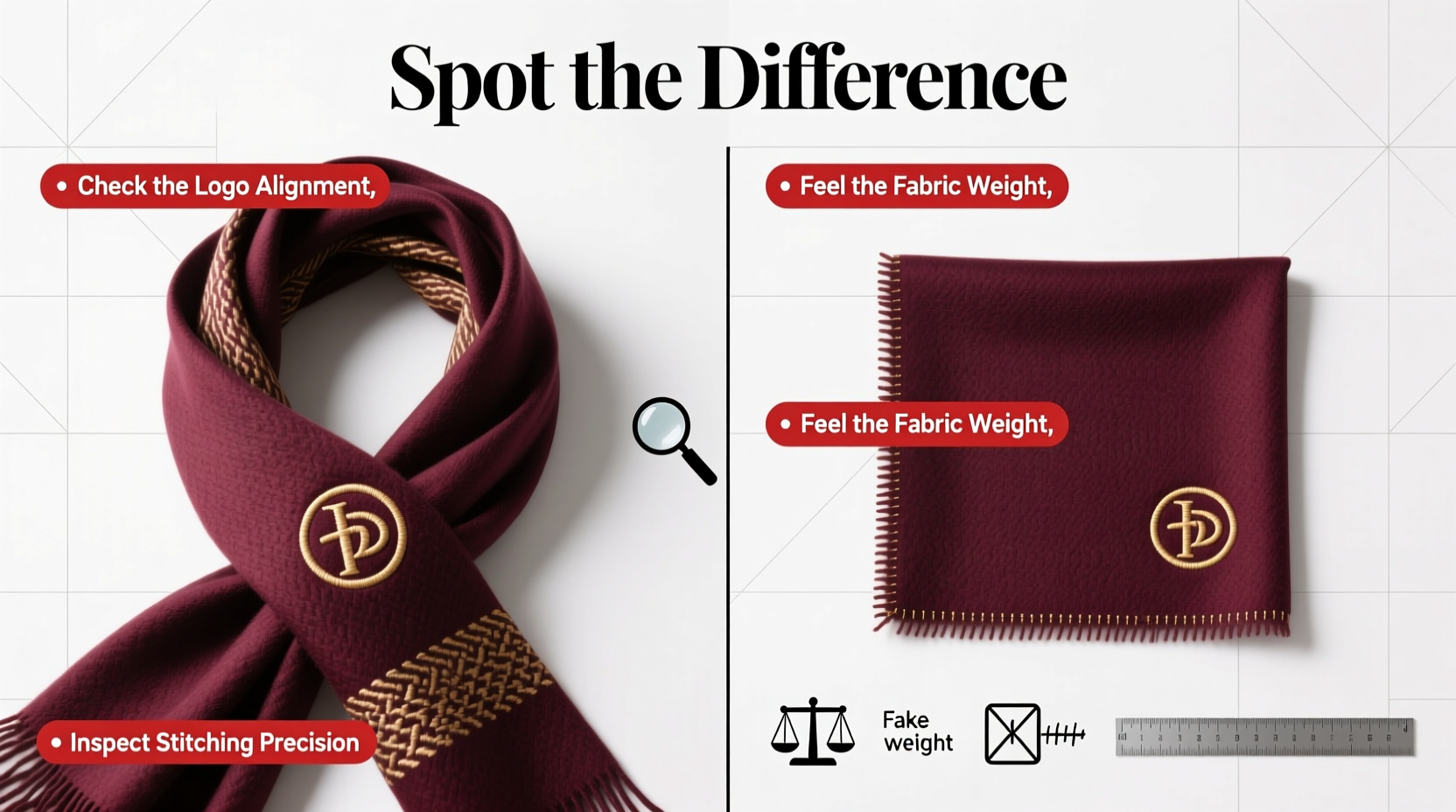 how to spot a fake designer scarf without getting duped
