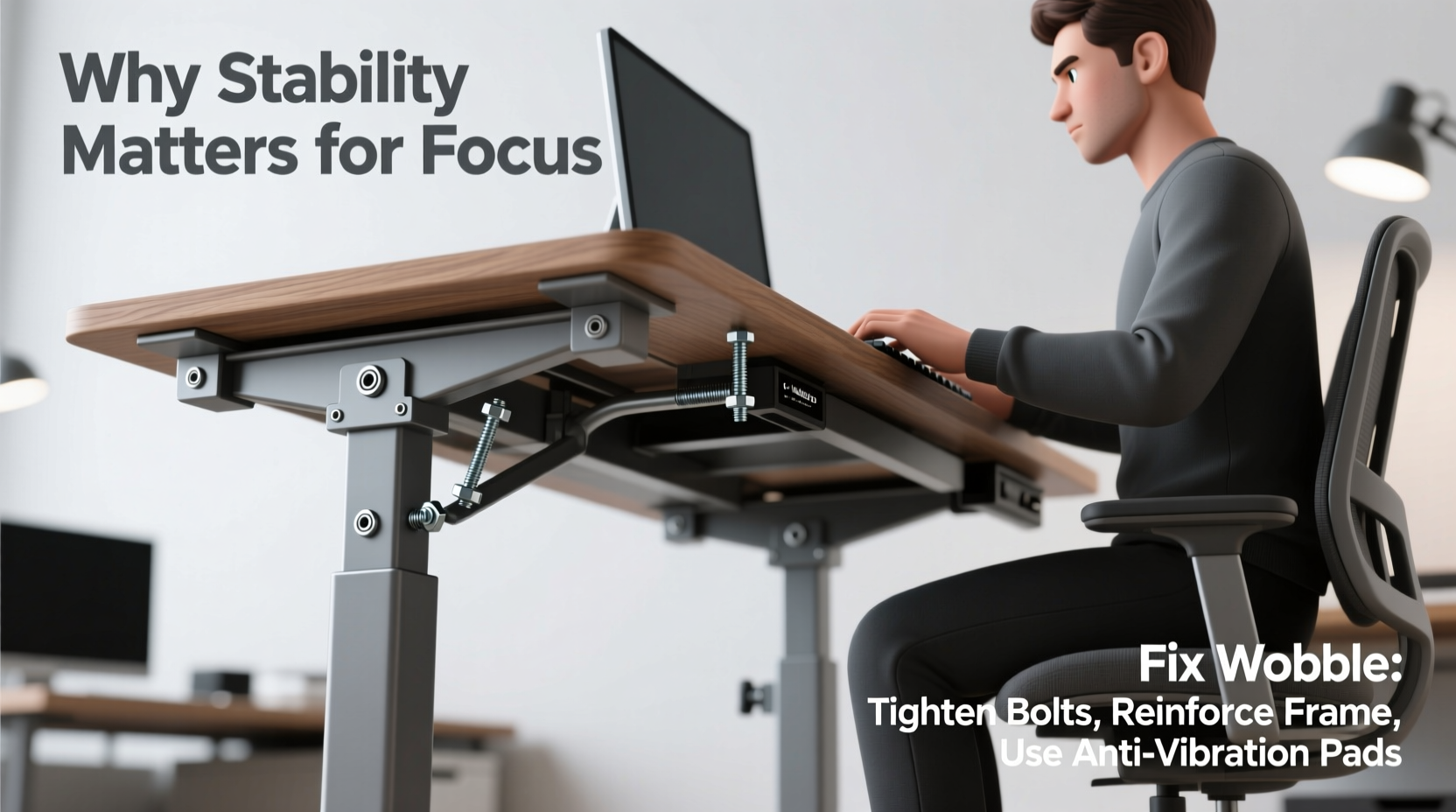 standing desk wobble how to fix it and why stability matters for focus