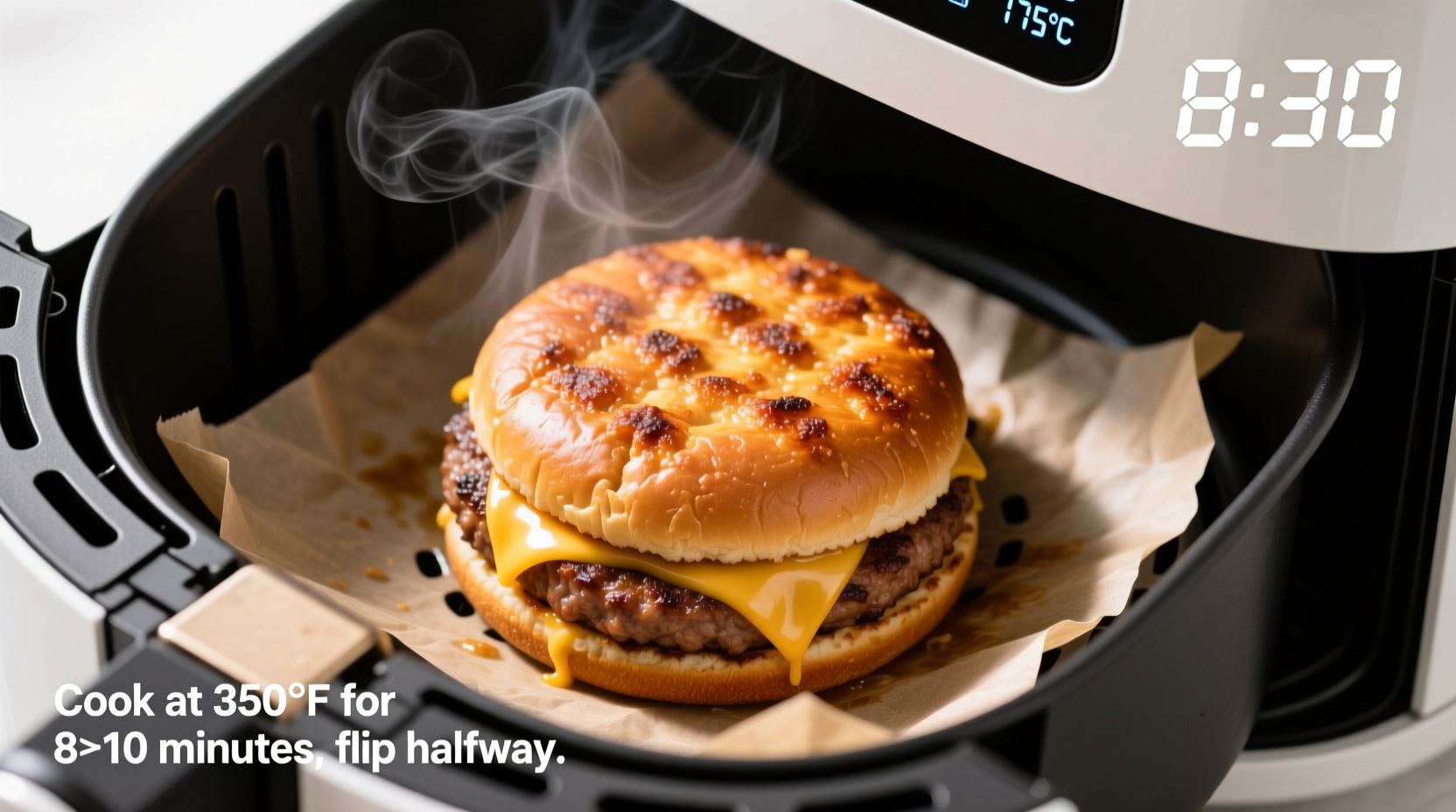 how long to cook hamburgers in air fryer at 350