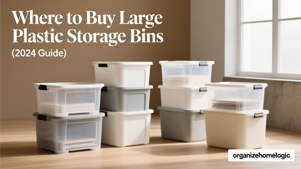 Where to Buy Large Plastic Storage Bins (2024 Guide)