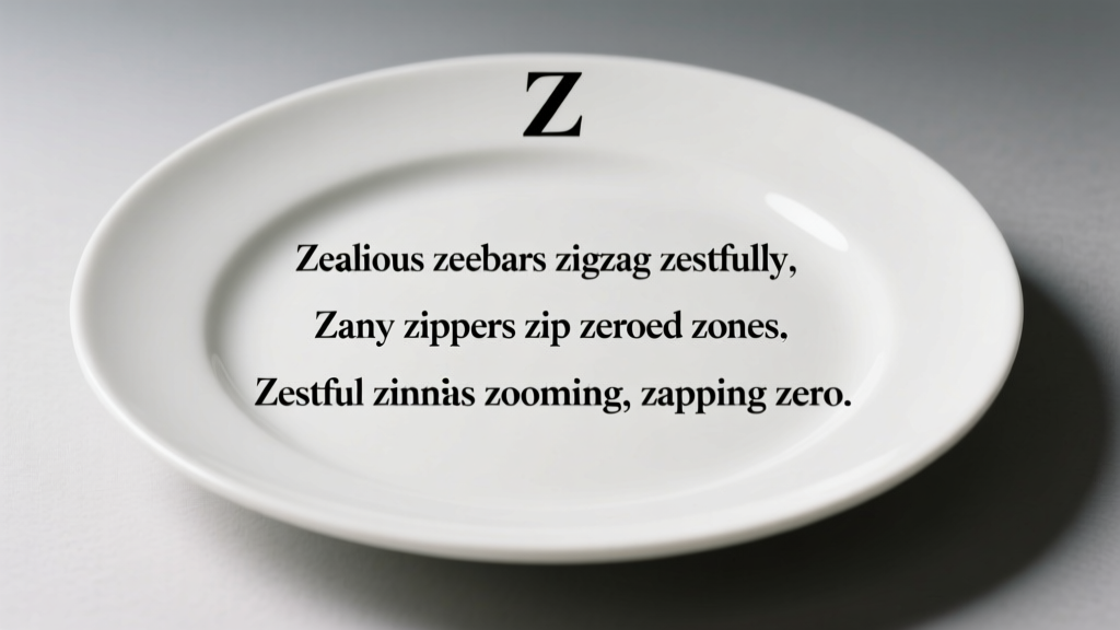 Zippy, Zestful, and Zero-Error: Building Complete Sentences with Z-Words for Early Literacy Development