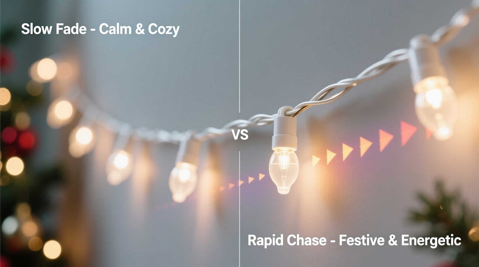 christmas light animation speed control tutorial slow fade vs rapid chase which enhances mood without distraction