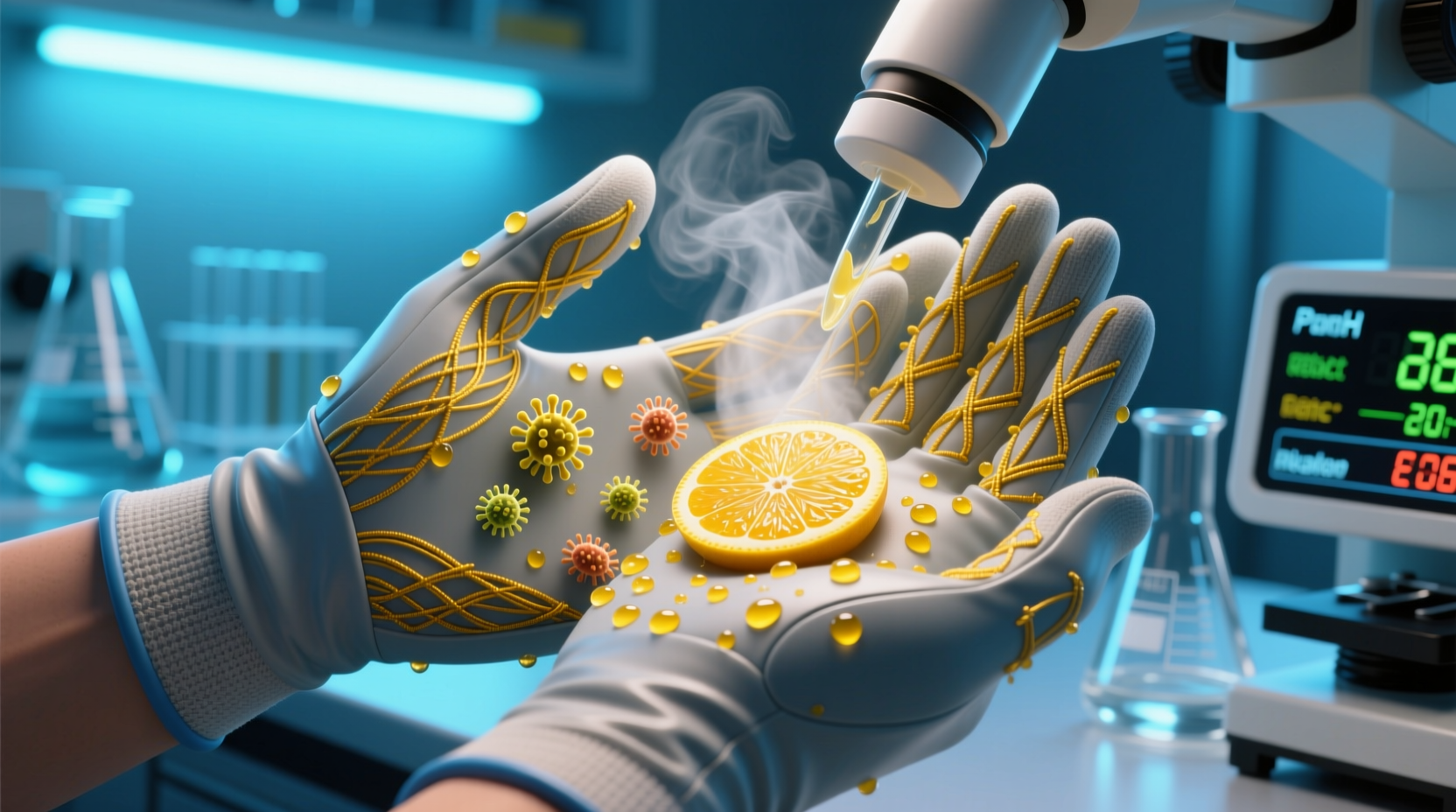 eco friendly vr haptic glove sanitization