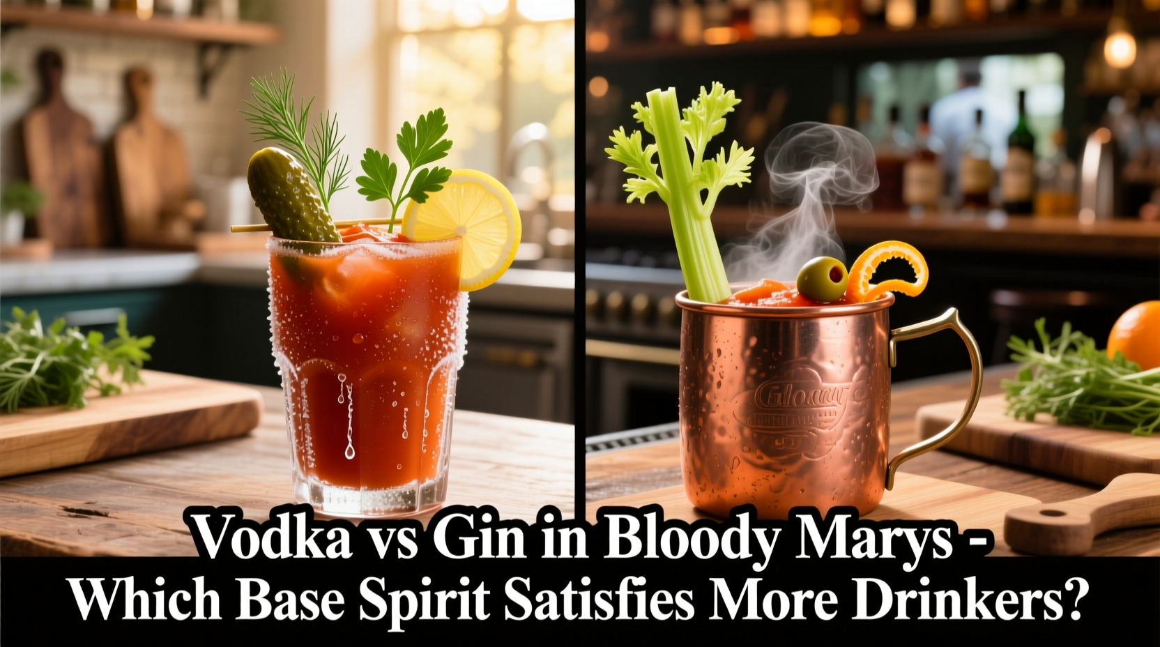 vodka vs gin in Bloody Marys which base spirit satisfies more drinkers
