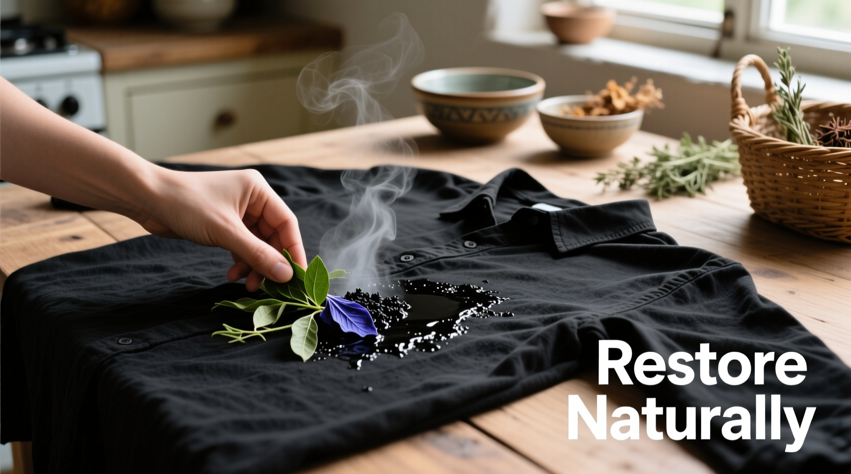 how to restore faded black clothes naturally without harsh chemicals