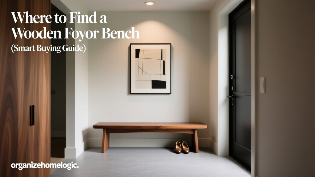 Where to Find a Wooden Foyer Bench (Smart Buying Guide)