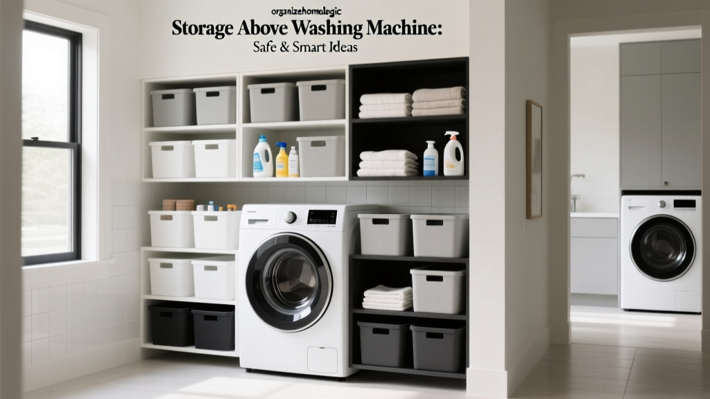 Storage Above Washing Machine: Safe & Smart Ideas