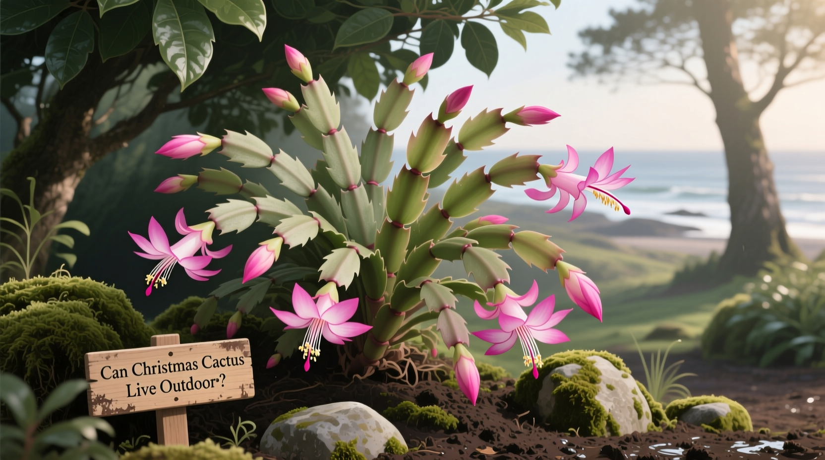 can christmas cactus live outdoors
