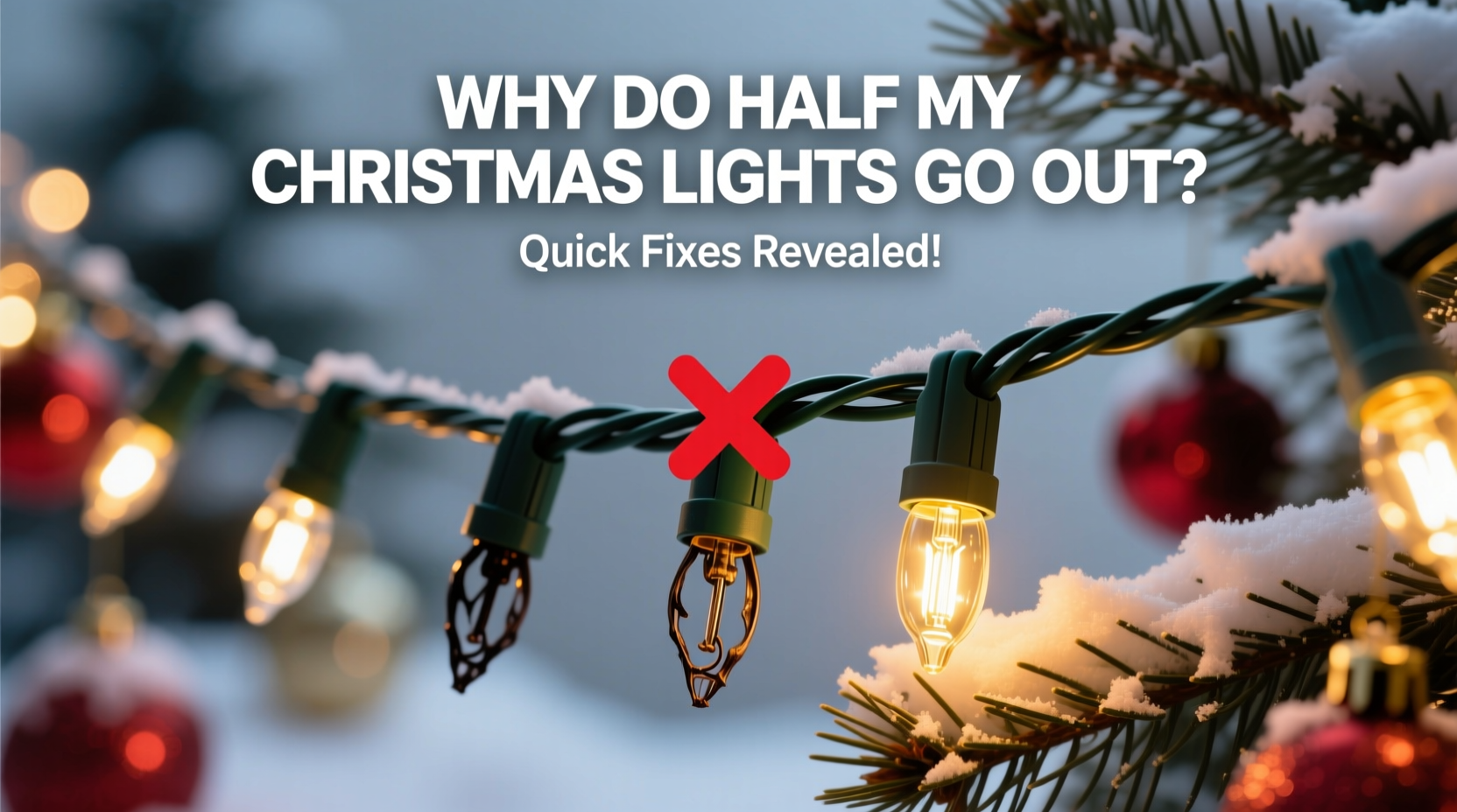 why does half my strand of christmas lights go out quick fixes revealed