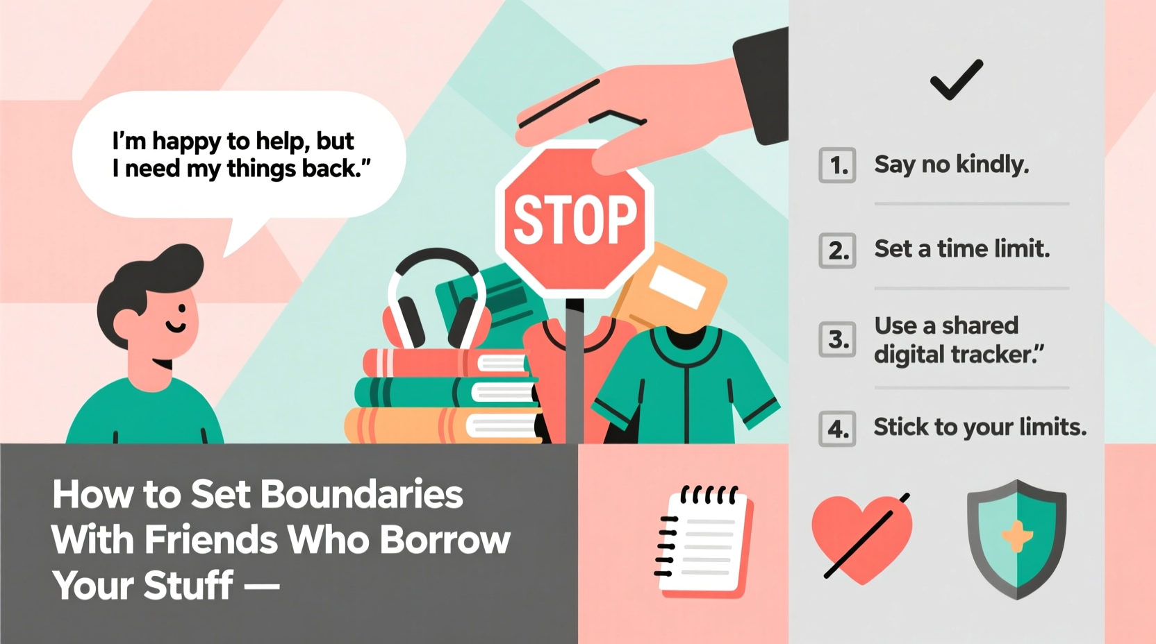how to set boundaries with friends who borrow your stuff