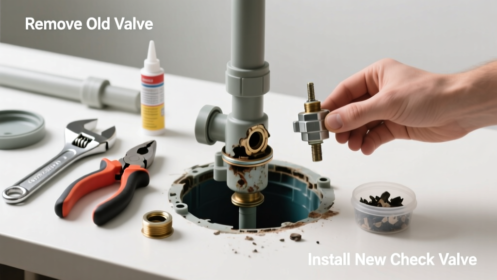 Sump Pump Check Valve Failed: Replacement Guide