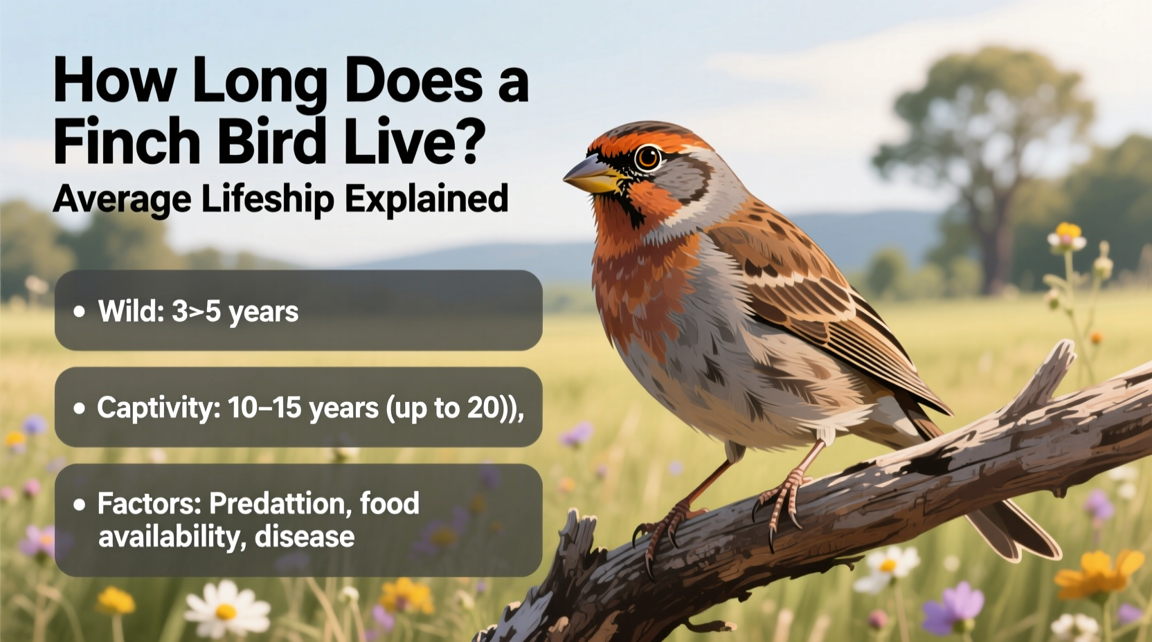 how long does a finch bird live