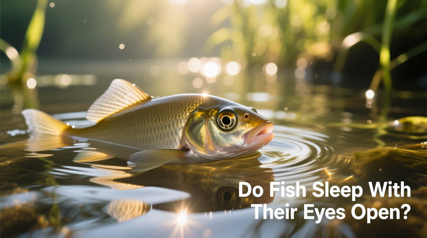 why do fish sleep with their eyes open and are they really resting