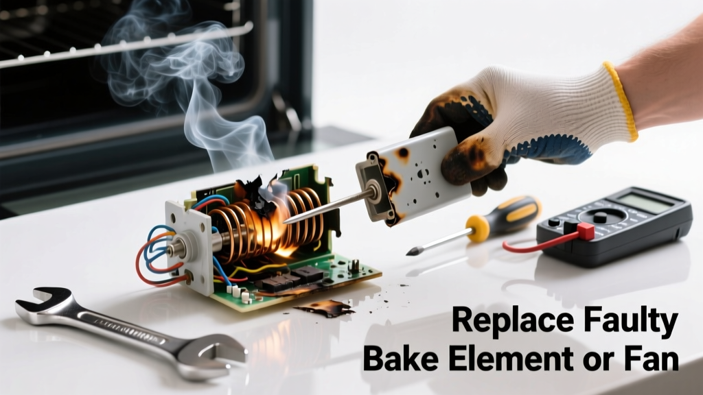 Oven Smoke Excessive? Replace Faulty Bake Element or Fan